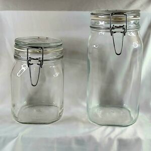 Set of two Fido Bormioli Rocco 1.5 L & 1 L